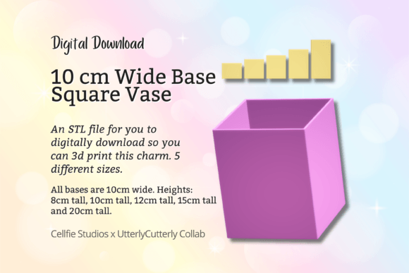 10cm Wide Base, Square Vase STL File - D: A Comprehensive Guide to Minimalist 3D Printing