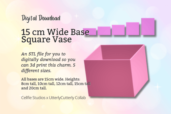 15cm Wide Base, Square Vase STL File - D: A Practical Evaluation