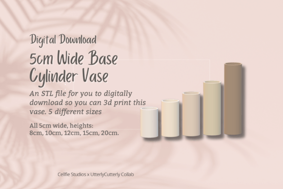 5cm Wide Base, Cylinder Vase STL File: A Practical Guide for Creators