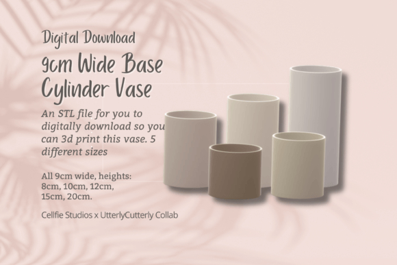 9cm Wide Base, Cylinder Vase STL File: A Practical Guide for Creators