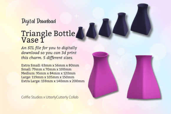 Evaluating the Triangle Bottle 1 Vase STL File for Home Printing