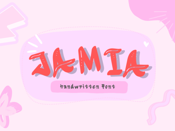Jamia: A Playful Handwritten Font for Creative Projects