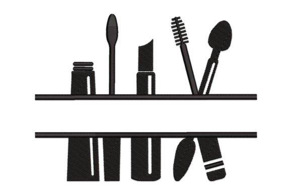 Makeup Split: A Bold Embroidery Design Concept