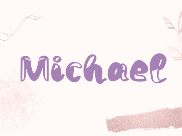 Michael: A Cute and Quirky Display Font for Joyful Design