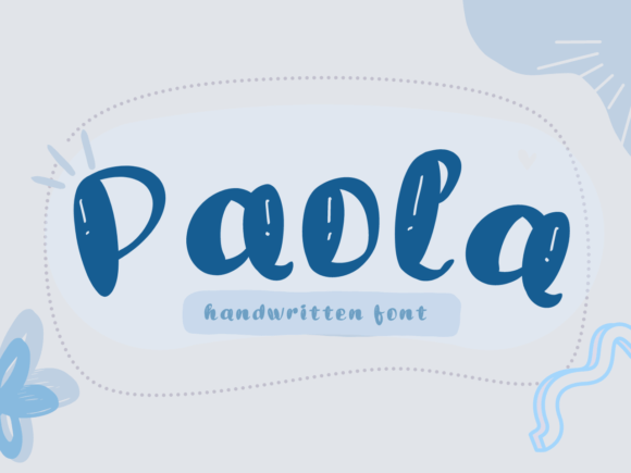 Paola: Handwritten Character Design & Fonts