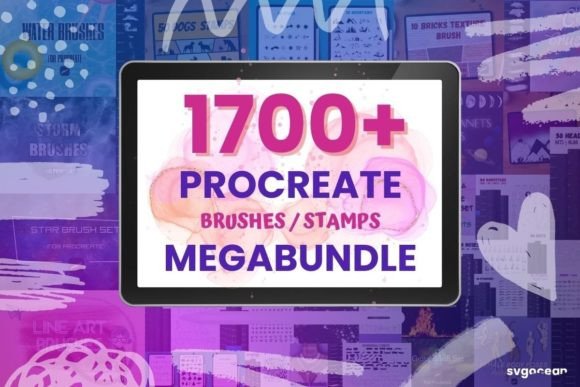 Procreate Brushes Stamps Bundle: 1700+ Tools