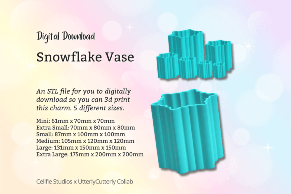Snowflake Vase STL File - Digital Download: A Practical Evaluation for 3D Printers