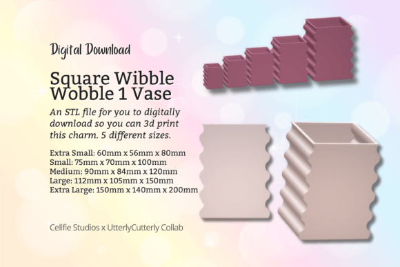 Square Wobble Vase 1 STL File - Digital: A Practical Evaluation for Makers